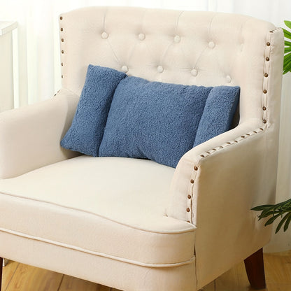 Lumbar Support Pillow for Office Chair - 3-Level Adjustable Backrest Cushion with Knot Design, Soft Polyester Fiber Waist Pillow for Desk Chair Sofa Car, Washable, Dark Gray Coffee Gray Blue Tan