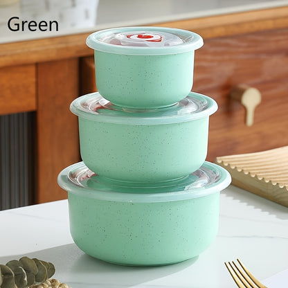 Refrigerator Storage Containers Set 3-4 Piece Large Capacity Airtight Stackable Food Storage Boxes Fresh Keeping Fruit Vegetable Meat Egg Dumpling Kitchen Organizer Purple Green Pink Blue Beige