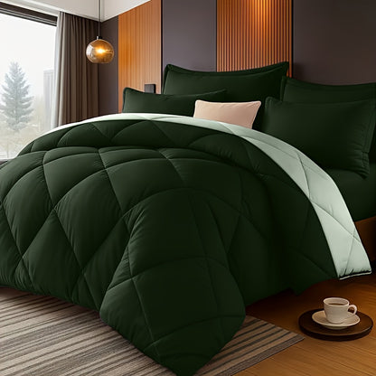 Bedding Comforter Set 30+ Colors All Season – Diamond Quilted Down Alternative Comforter with Pillowcases, Soft Lightweight Breathable Microfiber Fill, Twin Queen King, 2/3 Piece Bed Set for Bedroom Guest Room Dorm