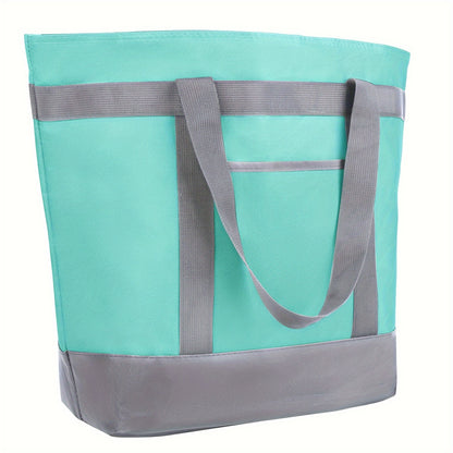 Insulated Reusable Grocery Tote Bag XXLarge 10.3 Gal Cooler Bag for Women Men – Food Delivery Bag Keep Food Cold Warm for Shopping Travel Beach Picnic Doordash