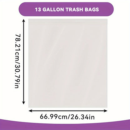 Expandable Trash Bags 13 Gallon Boxed Heavy Duty – Super Strong Leak-Resistant Odor-Proof Garbage Bags, Multiple Count Options 44 to 360 Bags, Drawstring & Clear Styles, Kitchen Bedroom Outdoor Use