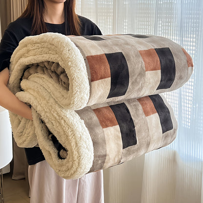 Checkered Pattern Throw Blanket Soft Cozy Fleece Blanket for Bed Sofa Multiple Sizes & Colors Lightweight Warm Blanket for Bedroom Dorm Living Room Home Decor Gift