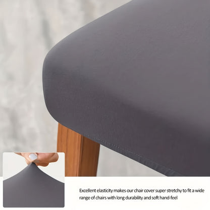 Dining Chair Covers Set of 4 6 Stretch Jacquard Slipcovers, Elastic Chair Cover for Dining Room Kitchen Wedding Office Living Room, Washable Furniture Protector in 9 Colors