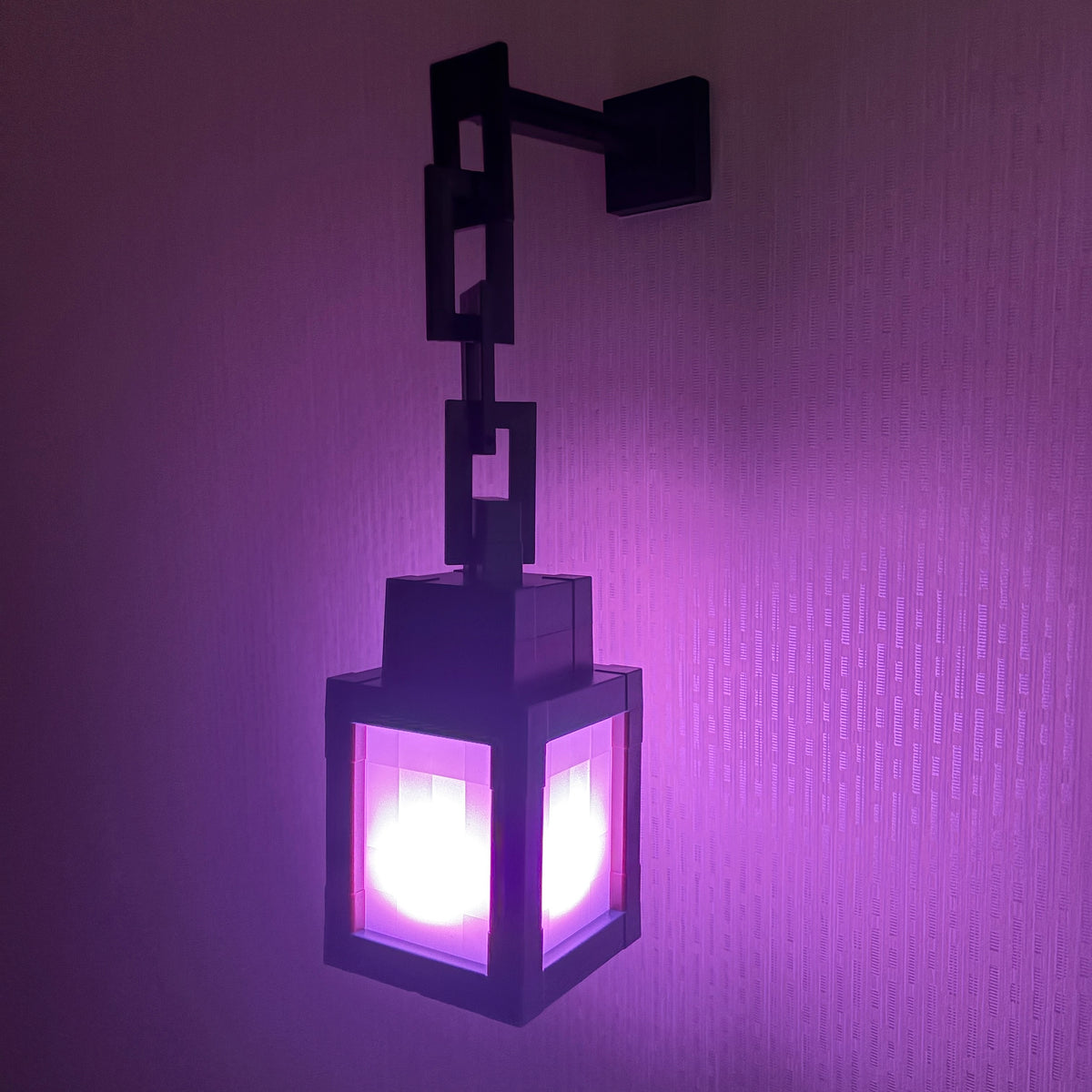 Pixel Lantern Night Light 16 RGB Colors with Remote - USB Rechargeable LED Mood Lamp for Bedroom Gaming Room Desk Wall Decor, Eye-Friendly Glow for Kids Teens Adults, Halloween Christmas Gift