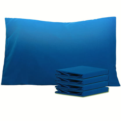 Pillowcases 4 Pack Queen Size Brushed Microfiber – Envelope Closure Soft Wrinkle-Free Fade-Resistant Solid Color Pillow Cases, 20x30 Inch, 32 Colors