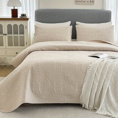 Lightweight Bedspread Coverlet All Season - Soft Breathable Quilted Coin Pattern Blanket for Bed, Non-Slip Reversible Bed Cover for Bedroom, Dorm & Guest Room - Twin Full Queen King, 6 Colors