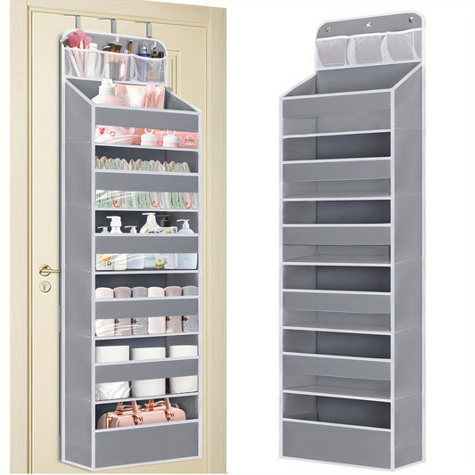 Over Door Hanging Organizer with 6 Large Pockets No Tilt Design – Closet Door Organizer for Diapers, Shoes, Baby Essentials, Nursery, Bedroom & Bathroom Storage