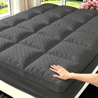 Mattress Topper Quilted Pillow Top Mattress Pad Cover, Fitted Mattress Protector 8-21" Deep Pocket Cooling, Twin Full Queen King for Hot Sleepers All Season