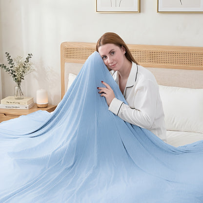 Cooling Blanket for Hot Sleepers Double Layer Cool Touch Summer Throw Lightweight Breathable Blanket for Bed Couch Sofa RV Travel Warm Nights Multiple Colors Sizes 50x70 60x90 90x90 108x90