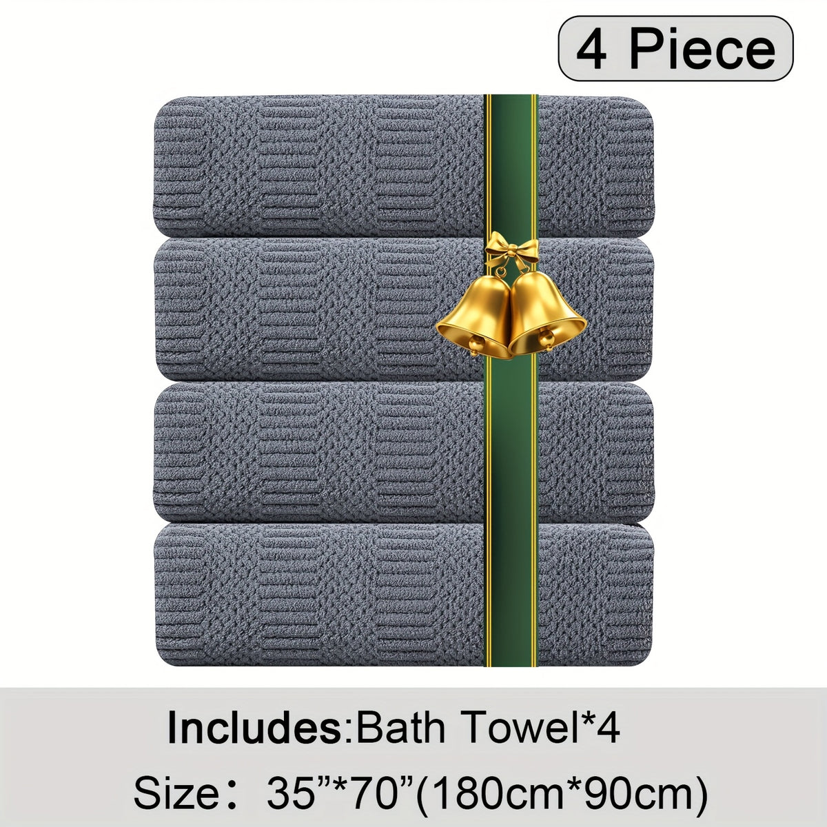 Oversized Bath Towel Set Microfiber XL – Super Absorbent Quick Dry Extra Large Bath Sheets for Family & Hotel, Soft Plush Shower Towels, 4-Piece & 8-Piece Sets, Multiple Colors & Patterns