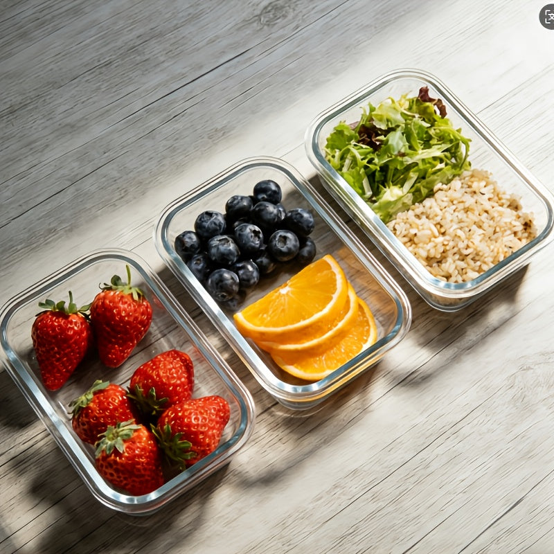 Glass Food Storage Containers 24 Piece Set – Borosilicate Glass Meal Prep Containers with Airtight Lids, Microwave & Dishwasher Safe, Multi-Size for Kitchen Food Storage, Lunch & Leftovers