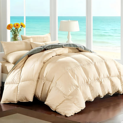 7-Piece Comforter Set Bed in a Bag - Soft Microfiber Down Alternative Comforter with Sheets Pillow Shams All Season Bedding Set Full Queen King, Multiple Colors