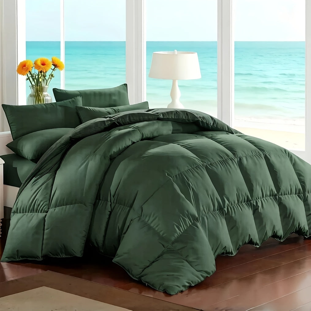 7-Piece Comforter Set Bed in a Bag - Soft Microfiber Down Alternative Comforter with Sheets Pillow Shams All Season Bedding Set Full Queen King, Multiple Colors