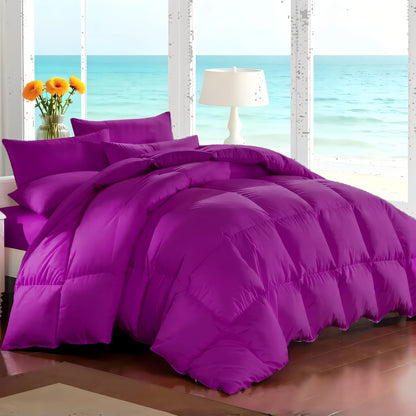7-Piece Comforter Set Bed in a Bag - Soft Microfiber Down Alternative Comforter with Sheets Pillow Shams All Season Bedding Set Full Queen King, Multiple Colors