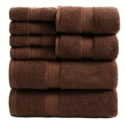 Towel Set 8 Piece & 16 Piece – Soft Absorbent Bath Towels, Hand Towels & Washcloths | Quick Dry Thickened Bathroom Towels for Home Hotel Spa | 12 Colors