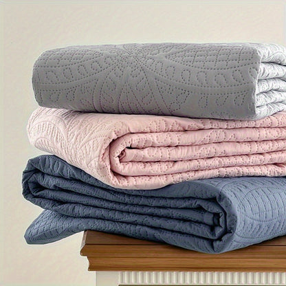 Lightweight Bedspread Coverlet All Season - Soft Breathable Quilted Coin Pattern Blanket for Bed, Non-Slip Reversible Bed Cover for Bedroom, Dorm & Guest Room - Twin Full Queen King, 6 Colors