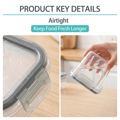 Food Storage Containers with Lids Airtight – Plastic Meal Prep Container Set for Kitchen Pantry Organization, Lunch, Picnic & Travel, BPA-Free, Comes with Labels & Marker (12/24/48 Pcs)