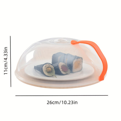 Microwave Splatter Cover with Steam Vent 2pcs Splash Proof Food Cover with Handle BPA Free Plastic Microwave Lid for Kitchen Heating Easy to Clean