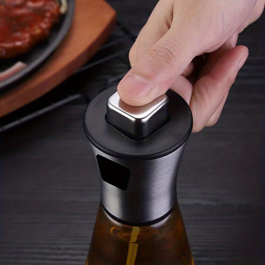 Oil Sprayer for Cooking – Stainless Steel Olive Oil Spray Bottle with Pressurized Mist, Glass Body, Even Coating for Air Fryer, BBQ, Salad, Baking & Grilling, Healthy Kitchen Cooking Spray Dispenser
