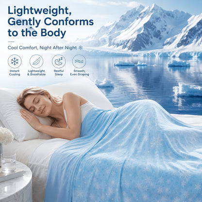 Cooling Blanket for Hot Sleepers Double Layer Cool Touch Summer Throw Lightweight Breathable Blanket for Bed Couch Sofa RV Travel Warm Nights Multiple Colors Sizes 50x70 60x90 90x90 108x90