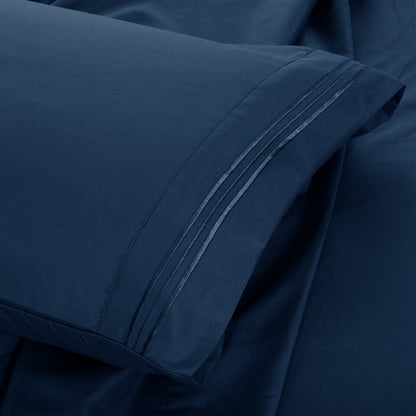 Soft Microfiber Bed Sheet Set 4-Piece 1800 Series 16 Inch Deep Pocket Hotel Luxury Cooling Sheets with Embroidered Pillowcases, Fade & Shrink Resistant, Twin to Cal King, 20 Colors