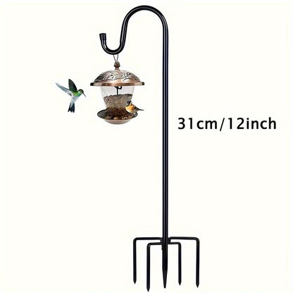 Shepherd Hooks for Outdoor Garden 2 Pack – Heavy Duty Metal Pole with 5-Claw Adjustable Hook for Bird Feeders Hanging Flower Baskets Solar Lights Lanterns Wedding Halloween & Christmas Yard Decor
