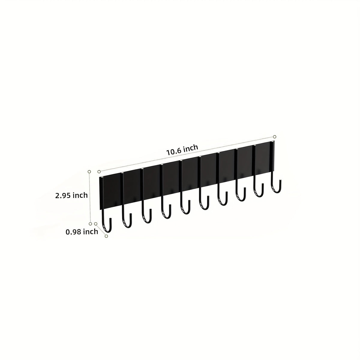 Magnetic Spice Rack for Refrigerator - Movable Metal Fridge Shelf Organizer with 8 Hooks, Multi-Purpose Magnetic Seasoning Rack for Kitchen Side Wall Storage, Space-Saving, Black White 3 5 Pack