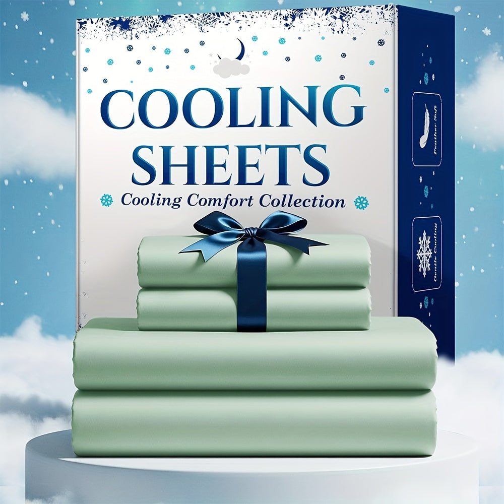 Bamboo Bed Sheet Set 3-4 Piece 4000TC Extra Deep Pocket 20 Inch Luxury Soft Cooling Sheets for Hot Sleepers Wrinkle Shrink Resistant Fitted Flat Sheet Pillowcases Twin Full Queen King 12 Colors