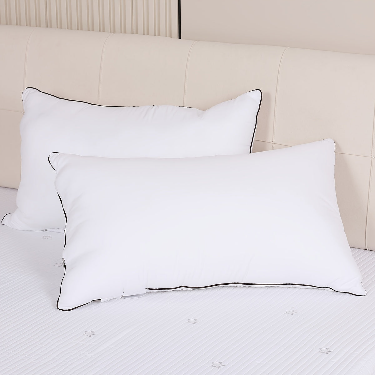 Queen Size Bed Pillows for Sleeping Set of 2 or 4 – Cooling Hotel Quality Down Alternative Pillow 20x30in, Soft Neck Relief Support for Back Stomach Side Sleepers, Breathable & Hypoallergenic