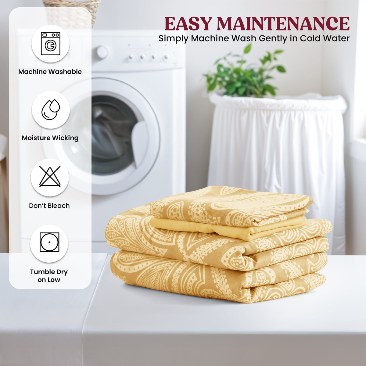 Deep Pocket Fitted Sheet Set 4-Piece Microfiber Soft Brushed Polyester Wrinkle Free Bed Sheets 10 Colors Twin Full Queen King California King