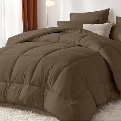 Thin Quilt Comforter Set Twin Full Queen King – Lightweight Breathable Bed in a Bag with Sheets Pillowcases Pillow Shams, All Season Microfiber Bedding Multi-Color