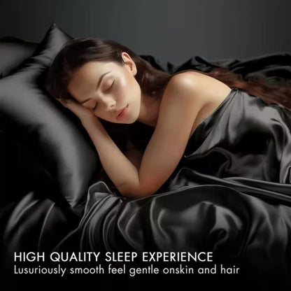Satin Sheets Set 2100TC Ultra Soft Silky Breathable Bed Sheet Set 3 4 Piece Luxury Hotel Quality Deep Pocket Twin Full Queen King Champagne Black Pink Burgundy Navy