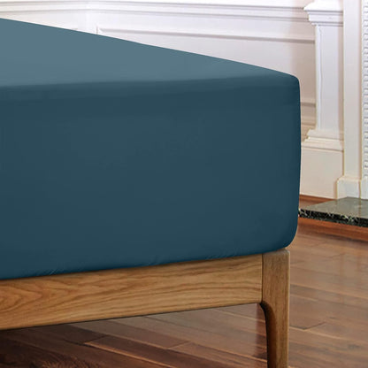 Fitted Sheet Brushed Microfiber Deep Pocket – Cooling Ultra Soft Silky Bed Sheet, Shrink & Fade Resistant, Fits Mattress Up to 16", Twin Twin XL Full Queen King Cal King, 8 Colors