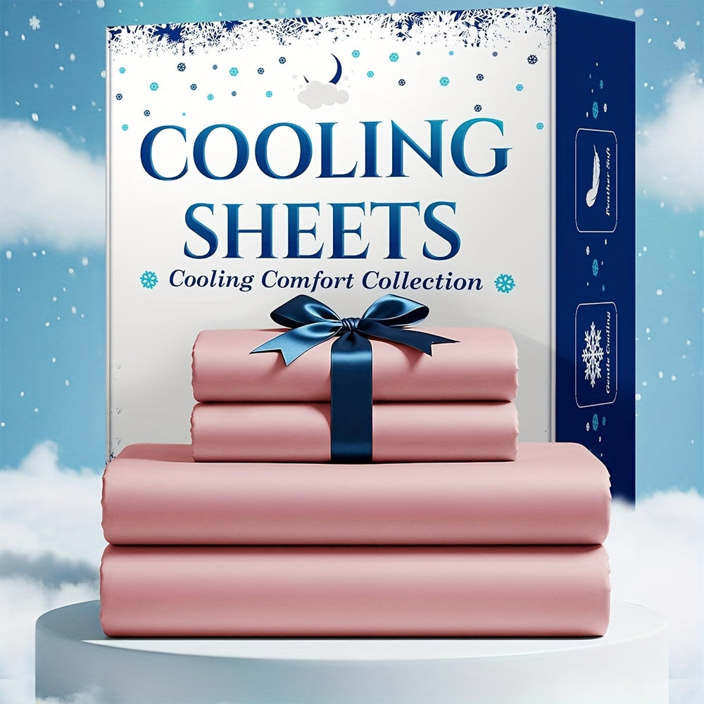 Bamboo Bed Sheet Set 3-4 Piece 4000TC Extra Deep Pocket 20 Inch Luxury Soft Cooling Sheets for Hot Sleepers Wrinkle Shrink Resistant Fitted Flat Sheet Pillowcases Twin Full Queen King 12 Colors