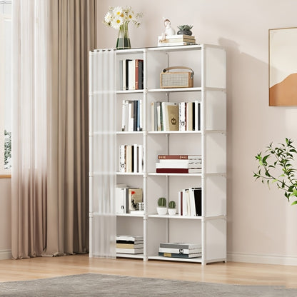 6-Tier Multi-Purpose Storage Rack 15.75 Inch Dust-Proof Shelving Unit Easy Assembly Organizer for Clothes, Books & Miscellaneous – Utility Shelf for Office, Bedroom, Living Room, Classroom & Dorm