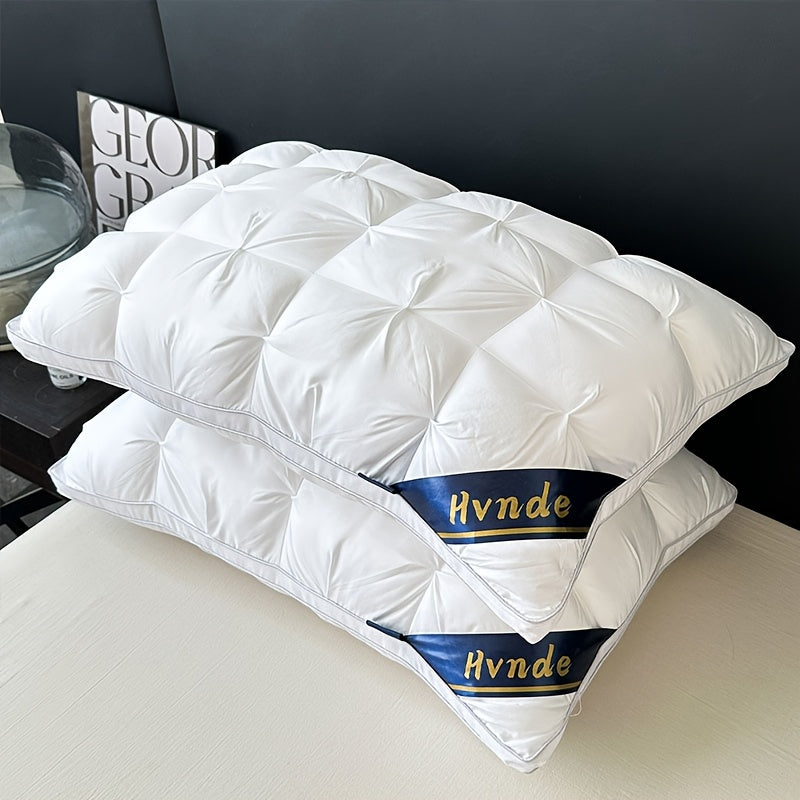 Hotel Quality Pillows for Sleeping 2-Pack – Luxury 5-Star Deep Sleep Neck Support, Non-Collapse Hypoallergenic Polyester Fill, Cooling Soft Texture, Queen & King Size, All-Season Bed Pillows