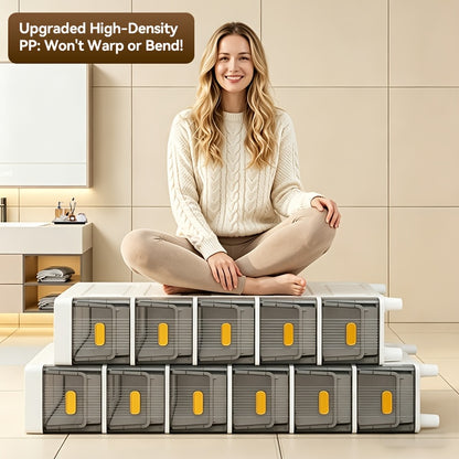 Slim Storage Cabinet with Drawers 3 4 5 6 Tier, Waterproof PP Plastic Drawer Organizer Unit for Bathroom Kitchen Bedroom, Narrow Rolling Storage Cart with Wheels for Small Spaces