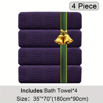 Oversized Bath Towel Set Microfiber XL – Super Absorbent Quick Dry Extra Large Bath Sheets for Family & Hotel, Soft Plush Shower Towels, 4-Piece & 8-Piece Sets, Multiple Colors & Patterns