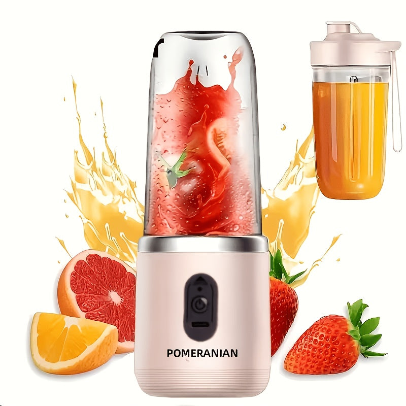 Portable Blender Rechargeable Electric Personal Blender for Juice Smoothies Coffee Milkshakes – USB Charging Compact Travel Blender Cup for Outdoor Camping Gym, 380ml or 1500mAh, Blue Pink White