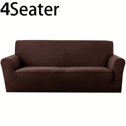 Sofa Cover Elastic Non-Slip Stretch Couch Slipcover for 1 2 3 4 Seater – Cat Scratch Resistant, Breathable Fabric, Fits Living Room, Bedroom & Office – Grey, Black, Red, Navy, Coffee
