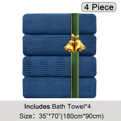 Oversized Bath Towel Set Microfiber XL – Super Absorbent Quick Dry Extra Large Bath Sheets for Family & Hotel, Soft Plush Shower Towels, 4-Piece & 8-Piece Sets, Multiple Colors & Patterns