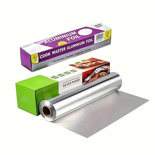 Extra Long Aluminum Foil Roll 787 Inch Heavy Duty Tin Foil for Cooking, Baking, Grilling & BBQ - Heat Resistant, Waterproof & Oil-Proof Kitchen Foil Wrap, Disposable Aluminum Foil for Oven Picnic Camping