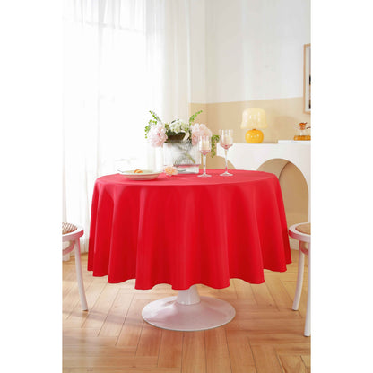 Round Tablecloth 10 Pack Wrinkle-Resistant Polyester Fabric Table Cover for Wedding Party Banquet Restaurant Home, Washable Reusable Round Table Cloth 60 70 90 108 120 Inch Multiple Colors