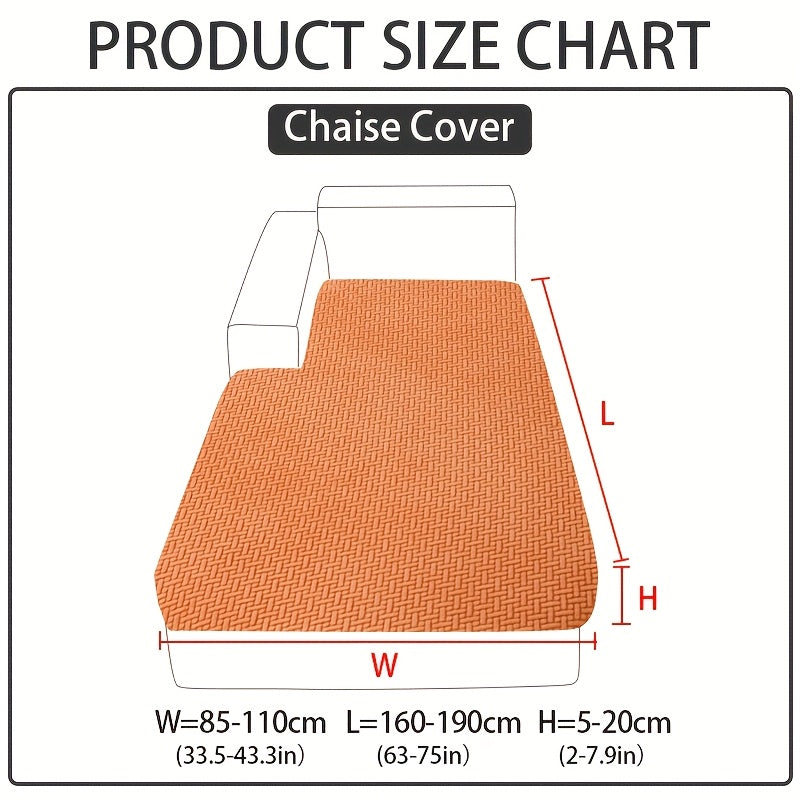 Stretch Jacquard Sofa Cover Non-Slip Elastic Furniture Protector for 1 2 3 4 Seater & L-Shaped Sectional Sofa – Wear-Resistant Polyester Slipcover, Machine Washable, Living Room Bedroom, 5 Colors