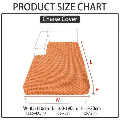 Stretch Jacquard Sofa Cover Non-Slip Elastic Furniture Protector for 1 2 3 4 Seater & L-Shaped Sectional Sofa – Wear-Resistant Polyester Slipcover, Machine Washable, Living Room Bedroom, 5 Colors