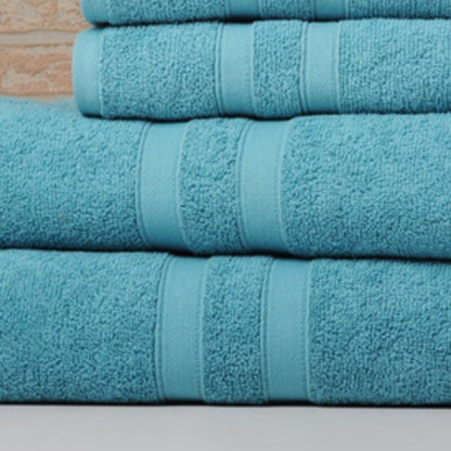Egyptian Cotton Towel Set 6 Piece – 650 GSM Luxury Bath Towels with Zero Twist Loops, Ultra Soft & Highly Absorbent, Includes 2 Bath Towels, 2 Hand Towels & 2 Washcloths for Bathroom Spa Experience