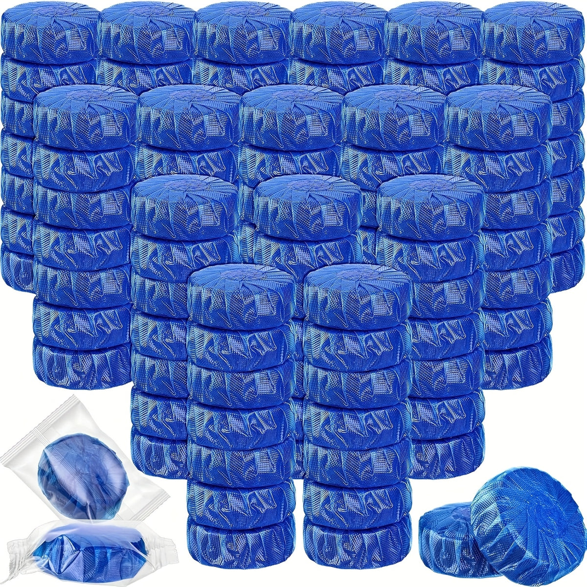 Toilet Bowl Cleaner Tablets for Tank – Blue & Pink Bubbles, Automatic Bathroom Toilet Tank Cleaner, Strong Detergent, Fresh Pine Scent, 12/18/24/36/48 Pack