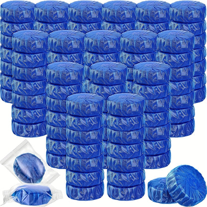 Toilet Bowl Cleaner Tablets for Tank – Blue & Pink Bubbles, Automatic Bathroom Toilet Tank Cleaner, Strong Detergent, Fresh Pine Scent, 12/18/24/36/48 Pack