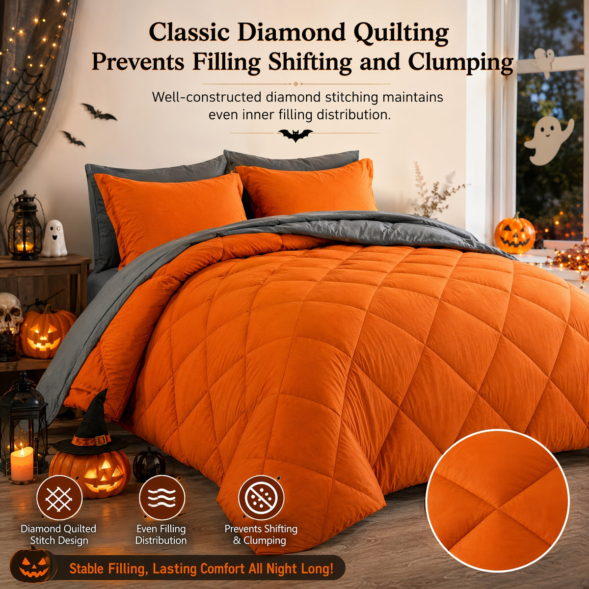 7-Piece Comforter Set Bed in a Bag - Soft Microfiber Down Alternative Comforter with Sheets Pillow Shams All Season Bedding Set Full Queen King, Multiple Colors