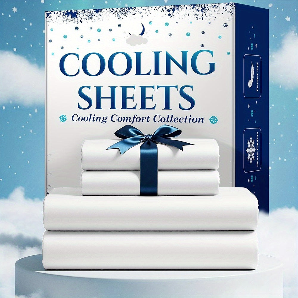 Bamboo Bed Sheet Set 3-4 Piece 4000TC Extra Deep Pocket 20 Inch Luxury Soft Cooling Sheets for Hot Sleepers Wrinkle Shrink Resistant Fitted Flat Sheet Pillowcases Twin Full Queen King 12 Colors